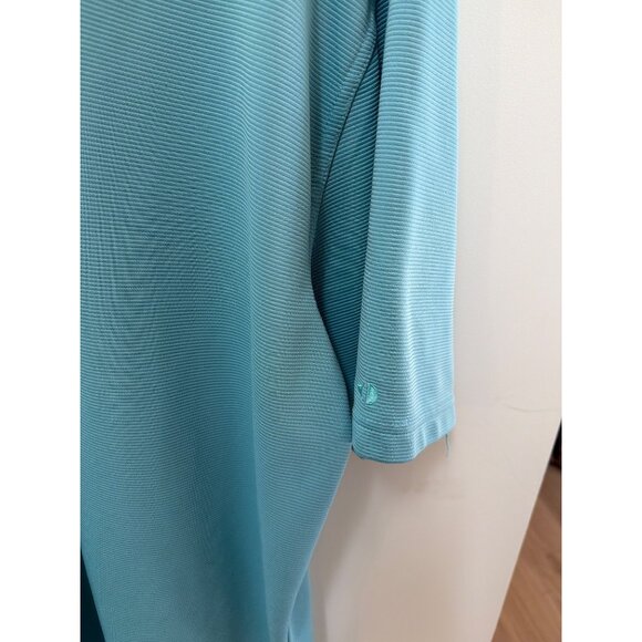 Grand Slam Mens Turquoise Polo Shirt Size L/XL Short Sleeve Lightweight Polyeste - Picture 3 of 4
